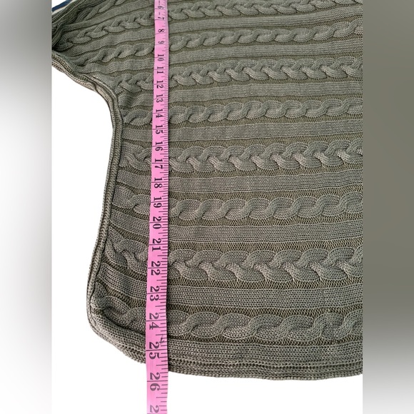 Ralph Lauren Cable Knit Olive Green Sweater Size M - Picture 6 of 9
